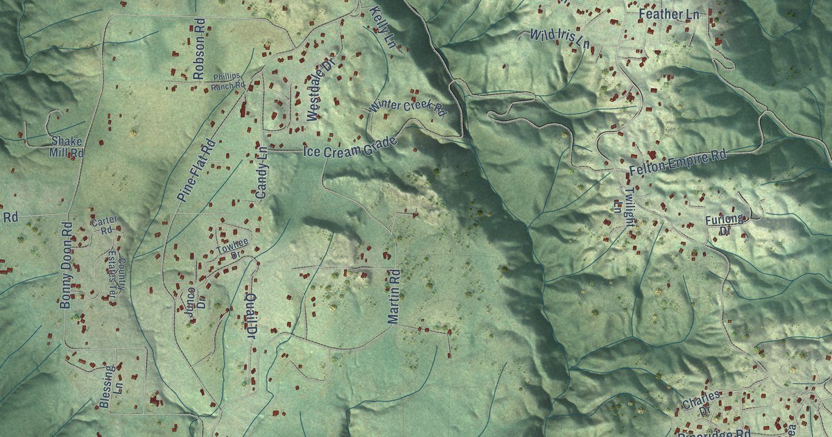 Map of Bonny Doon, California in 2026