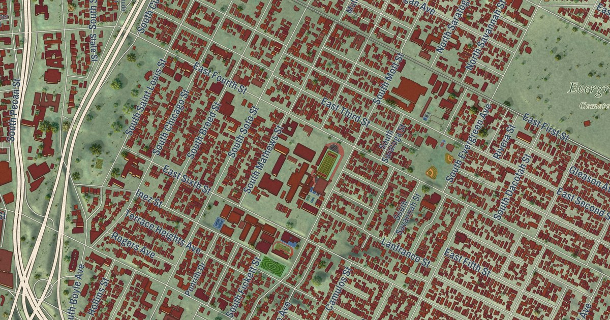 Map of Boyle Heights, California in 2026