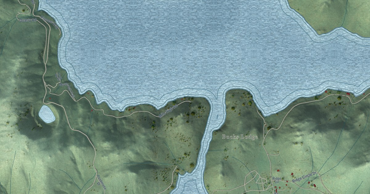 Map of Bucks Lake, California in 2026