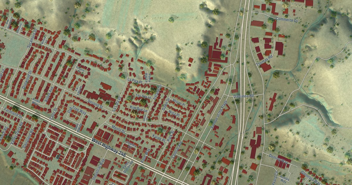 Map of Buellton, California in 2026