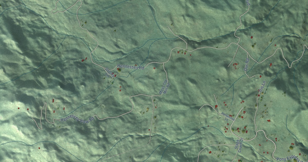 Map of Burnt Ranch, California in 2026