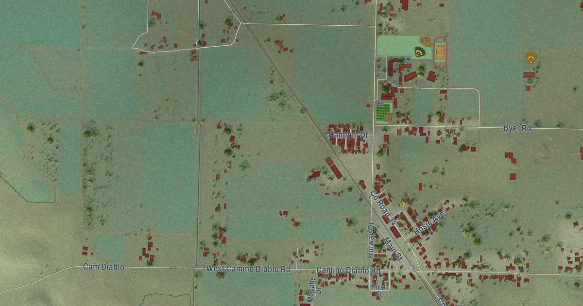 Map of Byron, California in 2026