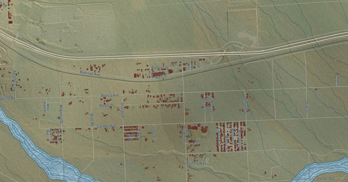 Map of Cabazon, California in 2026