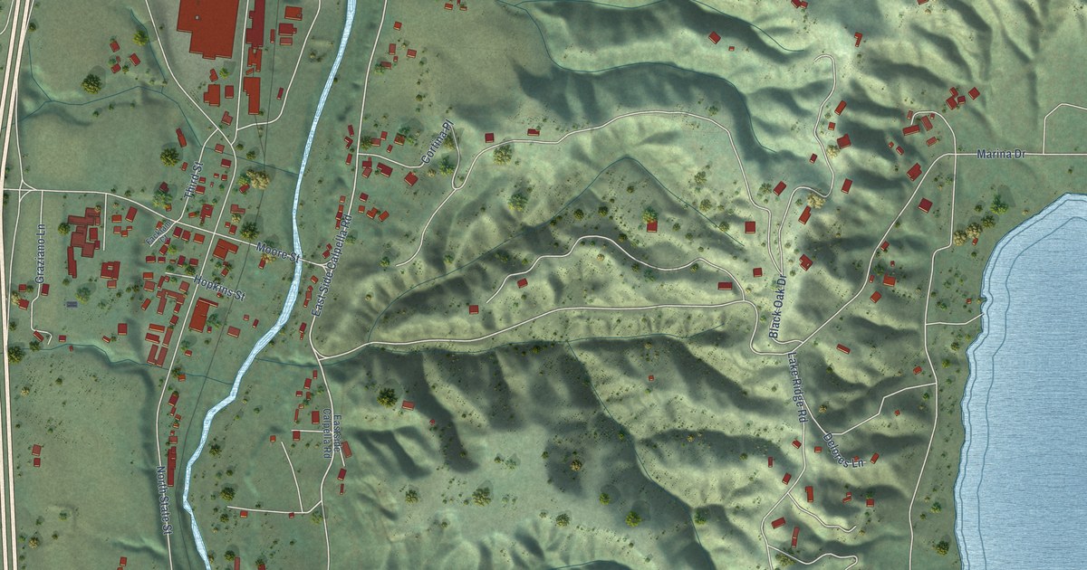 Map of Calpella, California in 2026