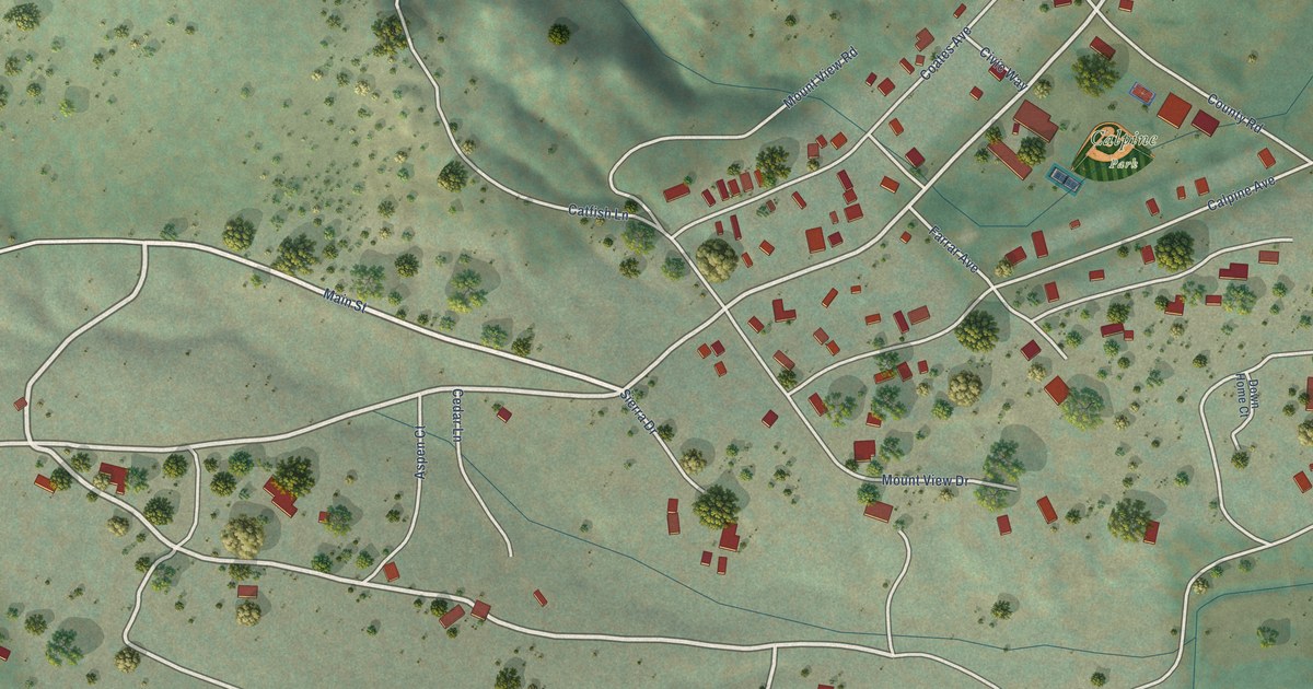 Map of Calpine, California in 2026