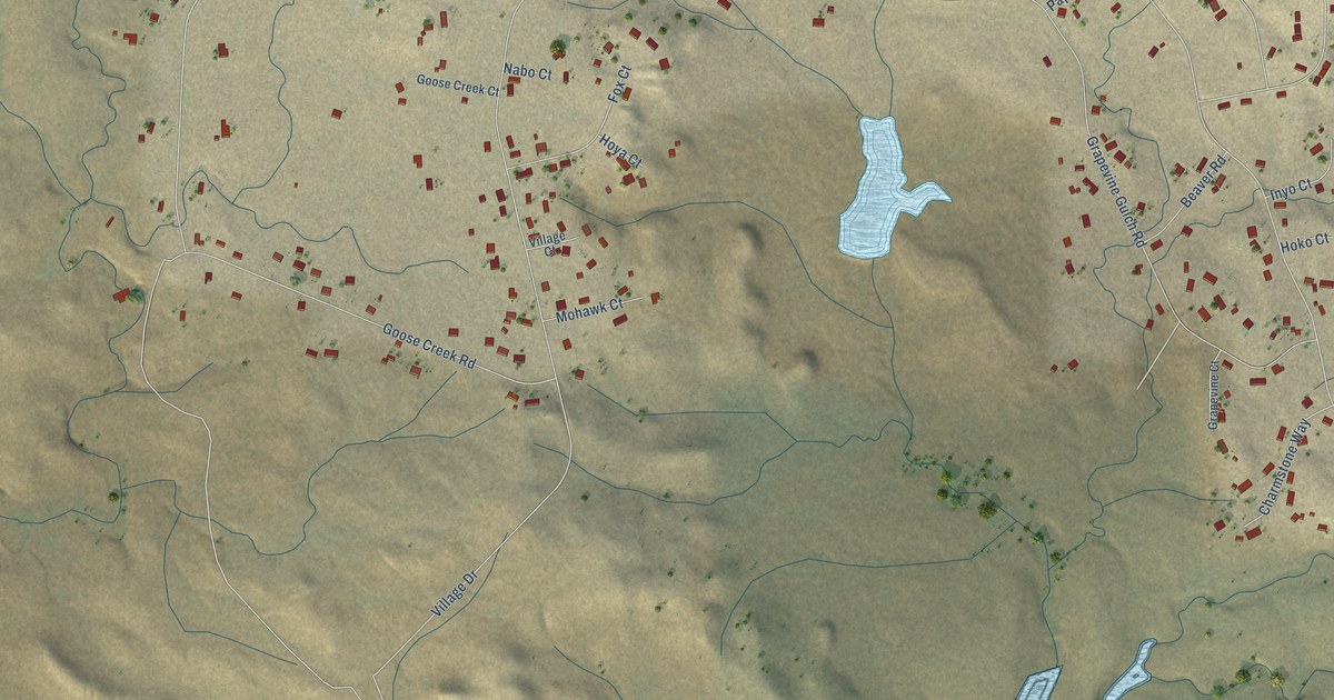 Map of Camanche Village, California in 2026