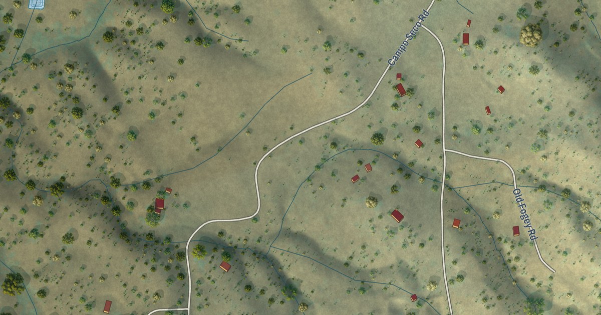 Map of Campo Seco, California in 2026