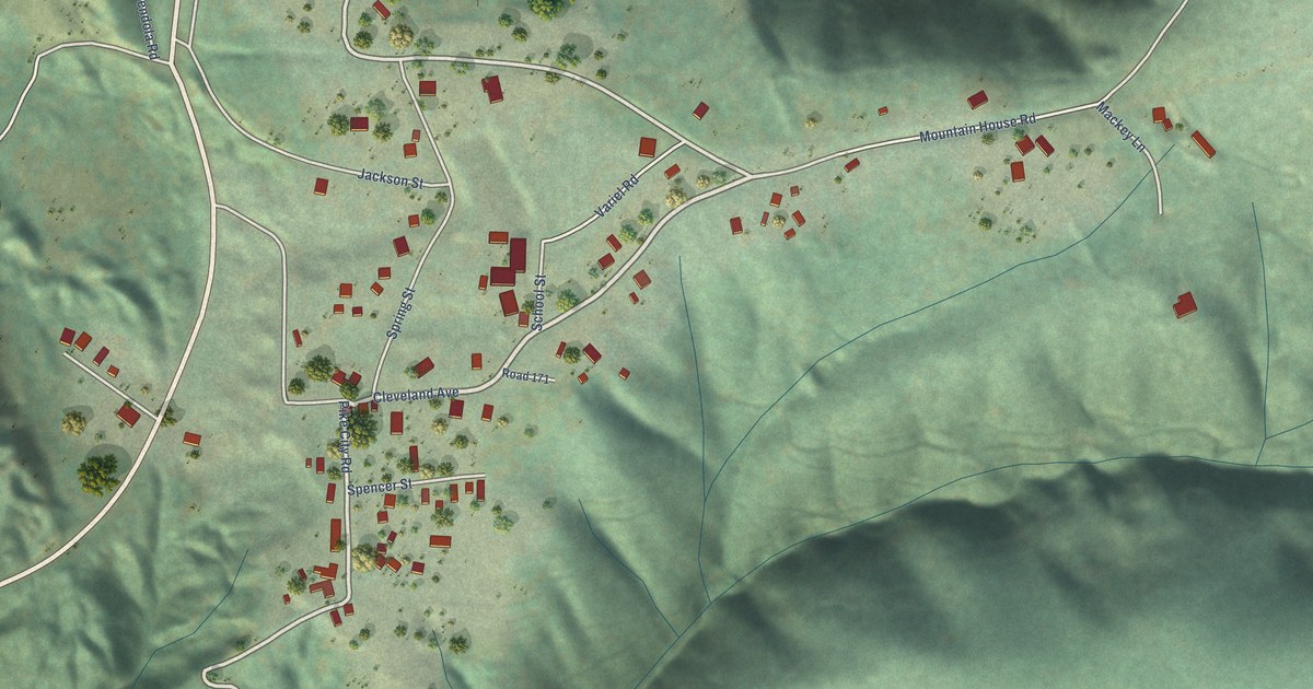 Map of Camptonville, California in 2026