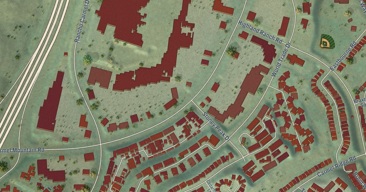 Map of Carmel Mountain Ranch, California in 2026