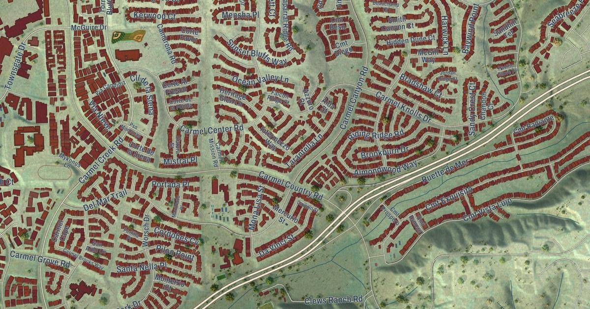 Map of Carmel Valley, California in 2026