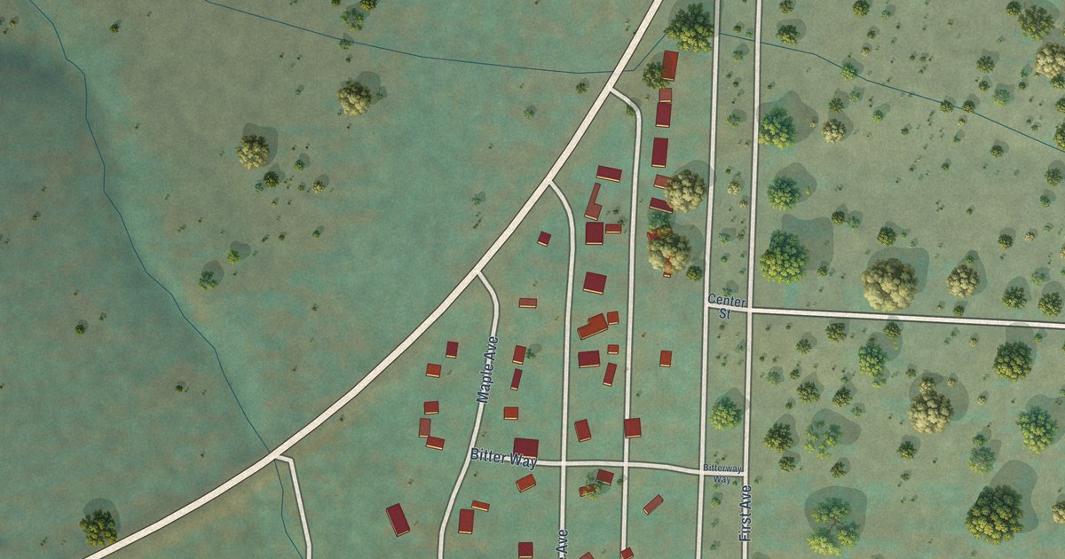 Map of Carrick, California in 2026