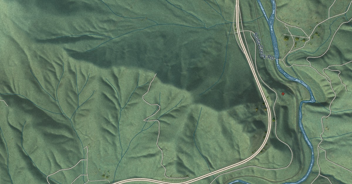 Map of Castella, California in 2026