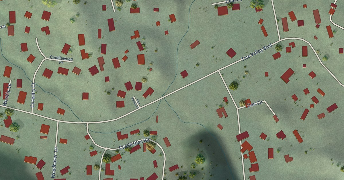 Map of Castle Hill, California in 2026