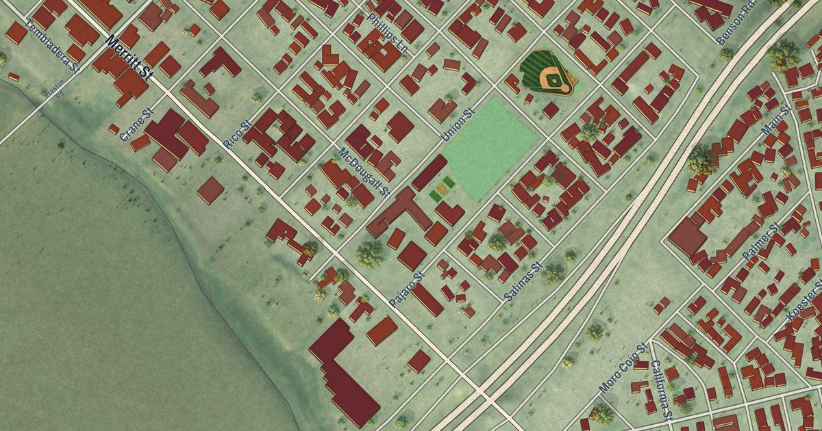 Map of Castroville, California in 2026