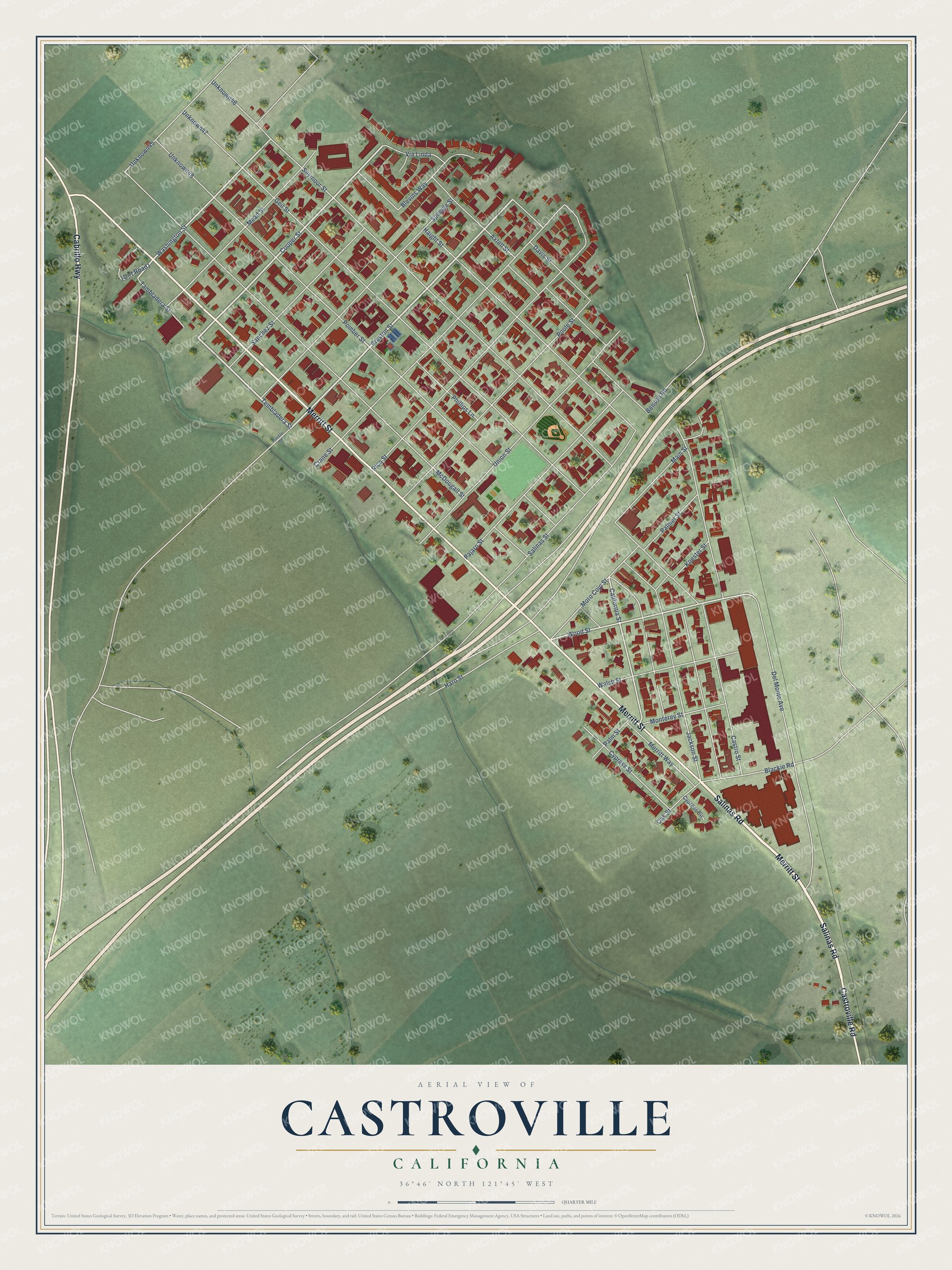 Watermarked full-map preview of Castroville, California
