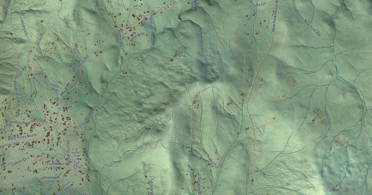 Map of Challenge-Brownsville, California in 2026