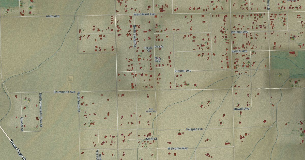 Map of China Lake Acres, California in 2026