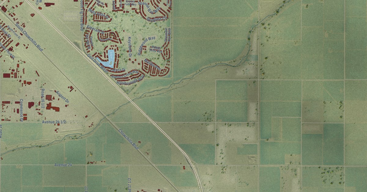 Map of Chowchilla, California in 2026