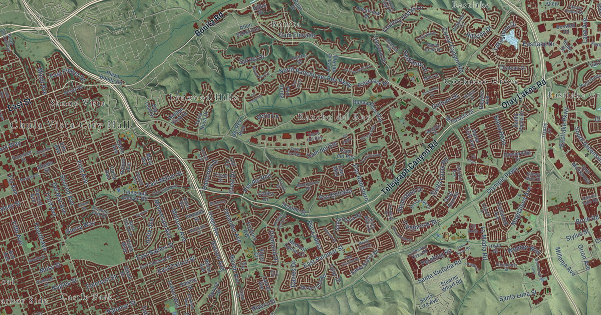 Map of Chula Vista, California in 2026