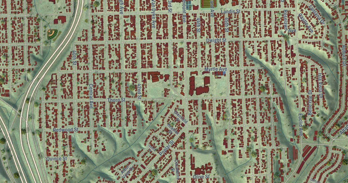 Map of City Heights, California in 2026