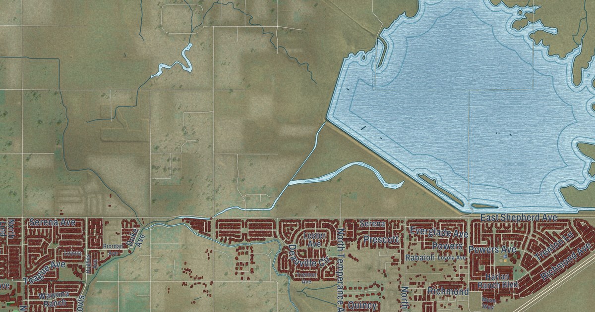 Map of Clovis, California in 2026