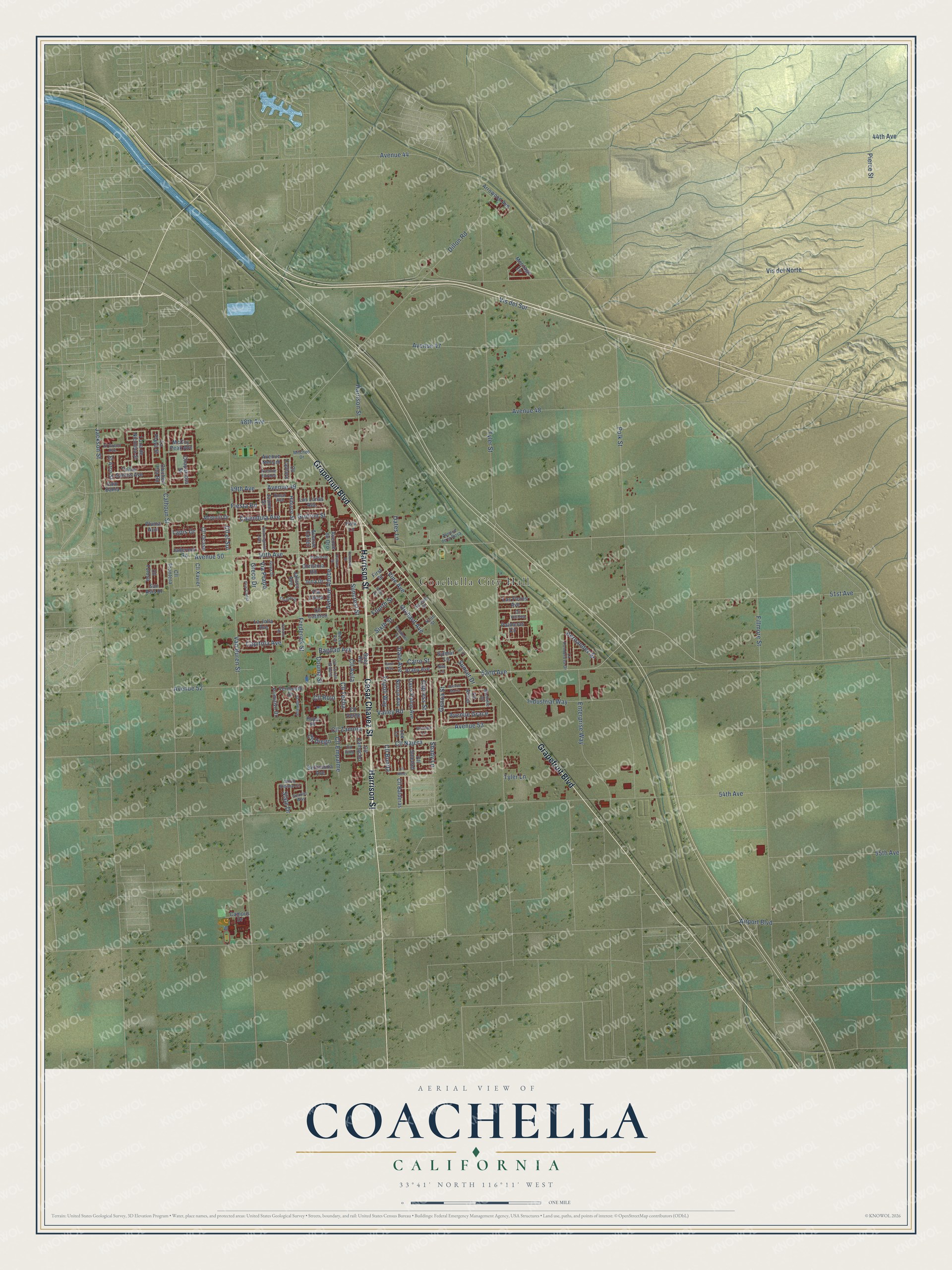Watermarked full-map preview of Coachella, California