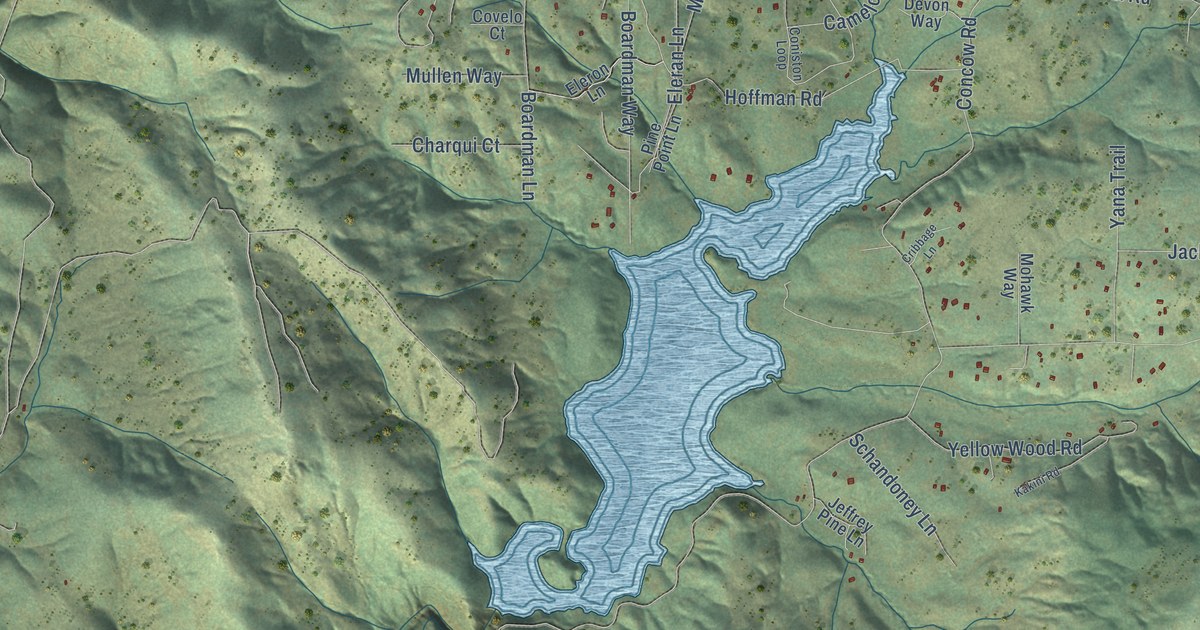 Map of Concow, California in 2026