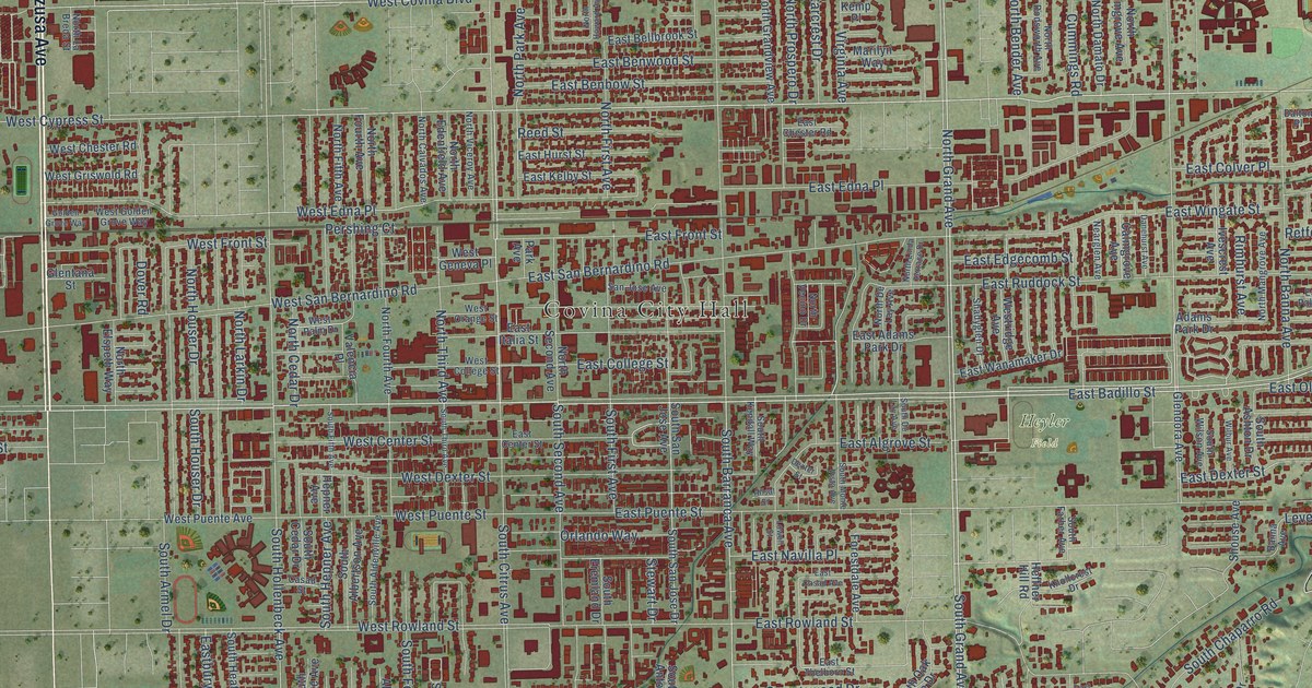 Map of Covina, California in 2026