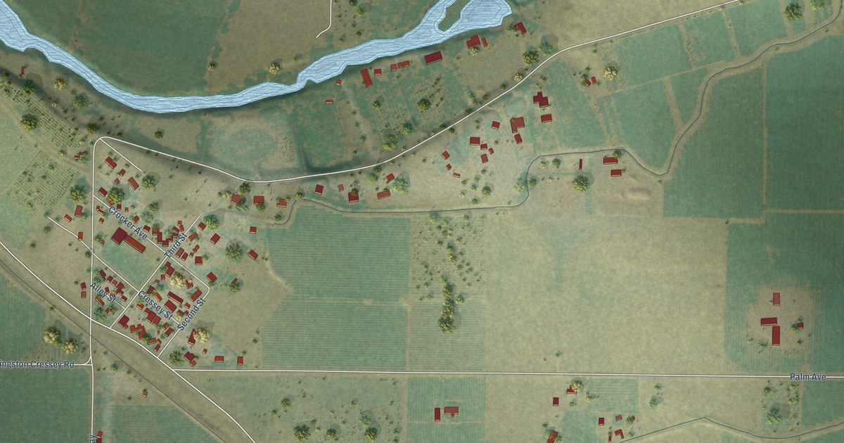 Map of Cressey, California in 2026
