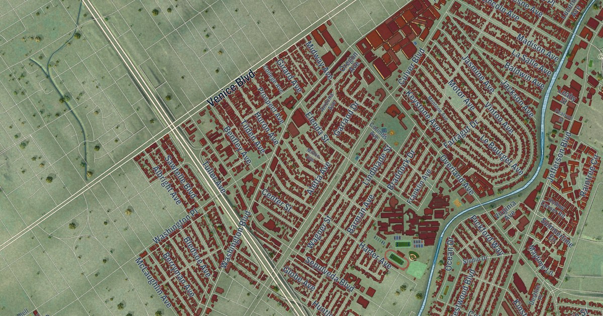 Map of Culver City, California in 2026