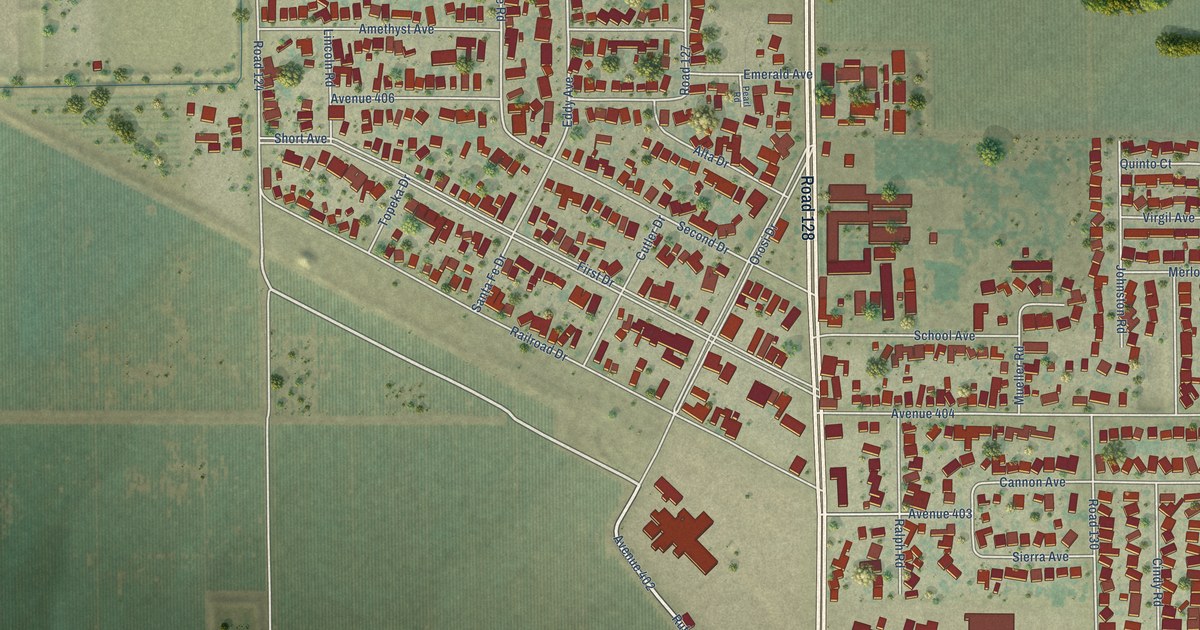 Map of Cutler, California in 2026