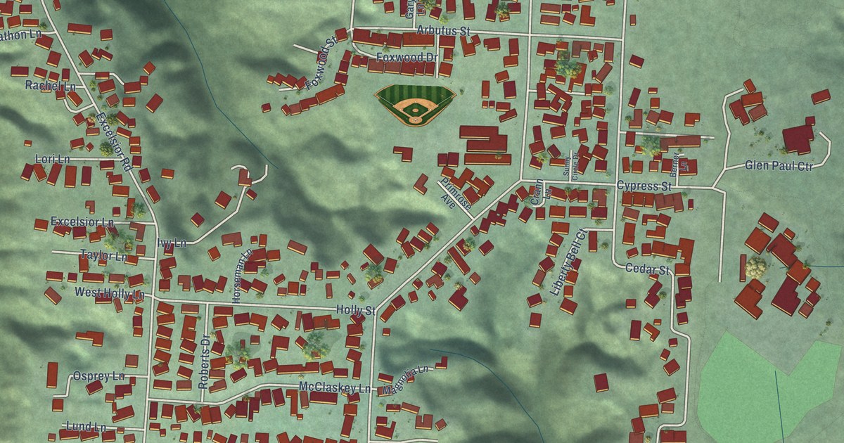Map of Cutten, California in 2026