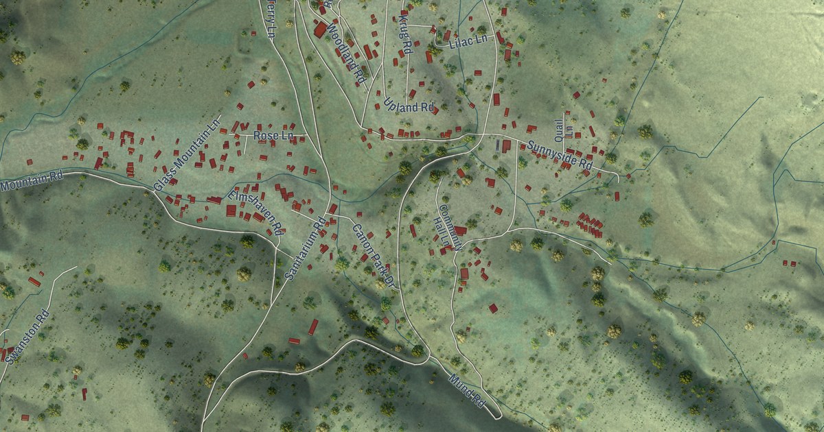 Map of Deer Park, California in 2026