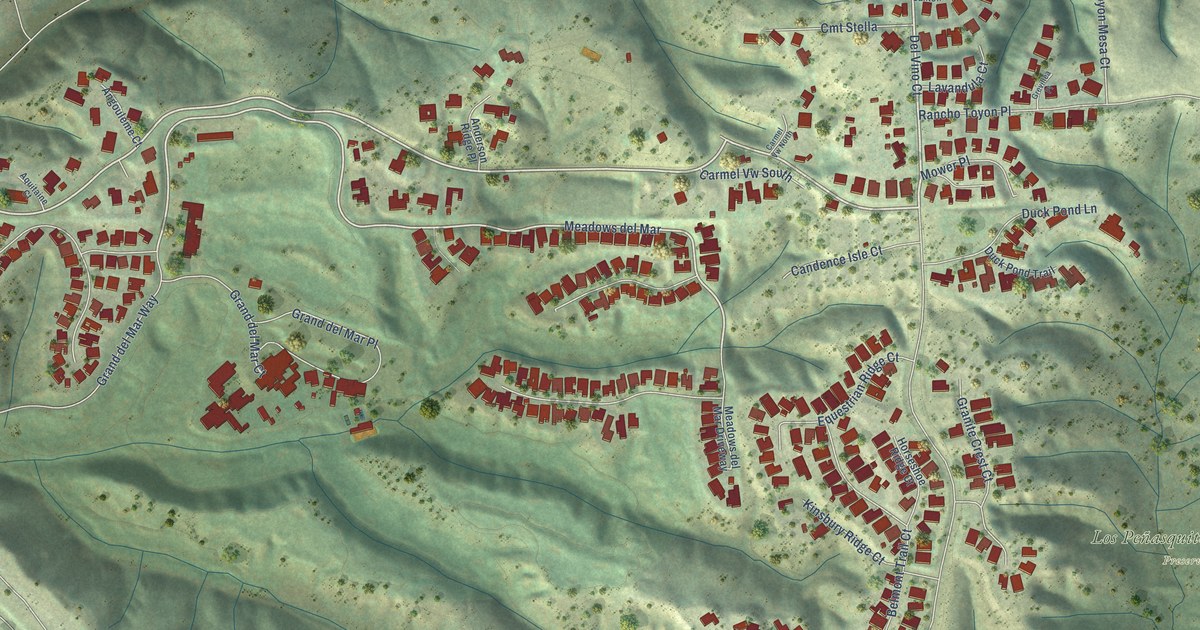 Map of Del Mar Mesa, California in 2026