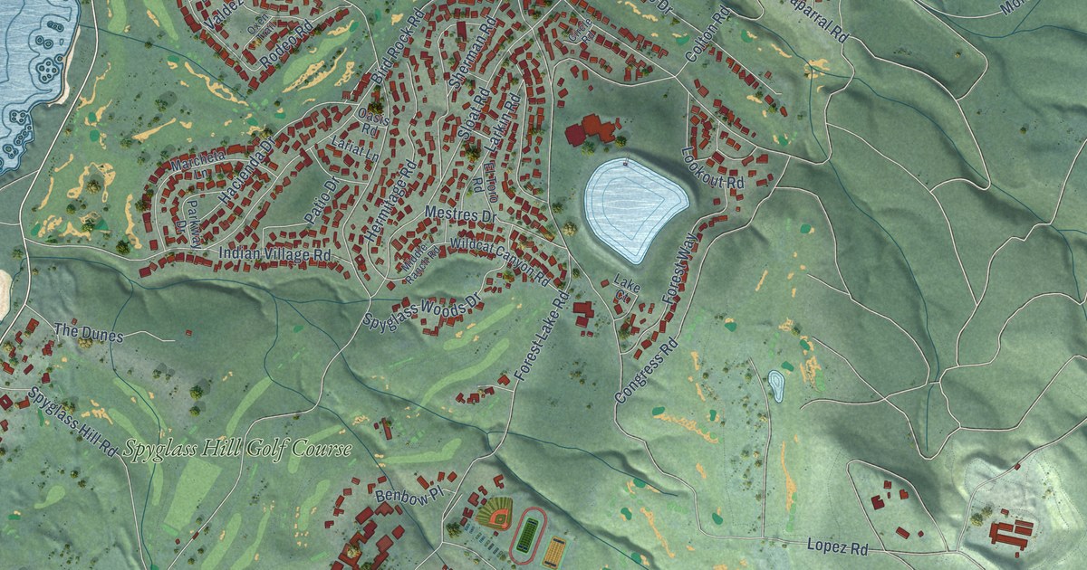 Map of Del Monte Forest, California in 2026