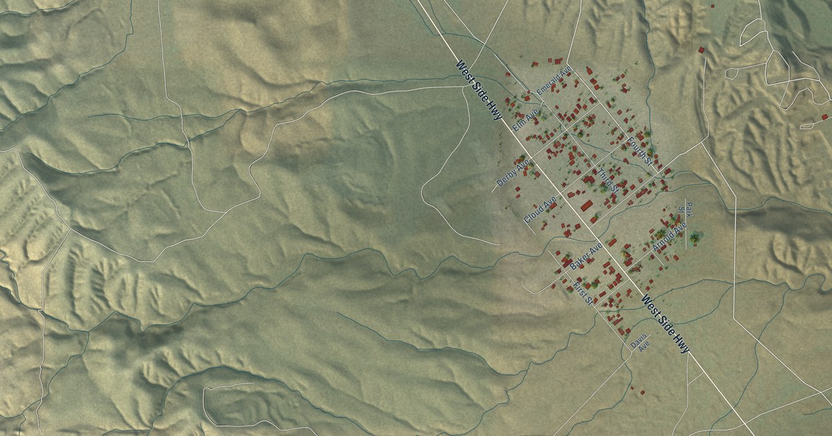 Map of Derby Acres, California in 2026