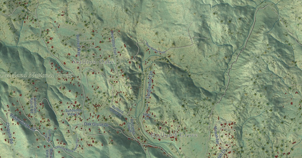 Map of Descanso, California in 2026
