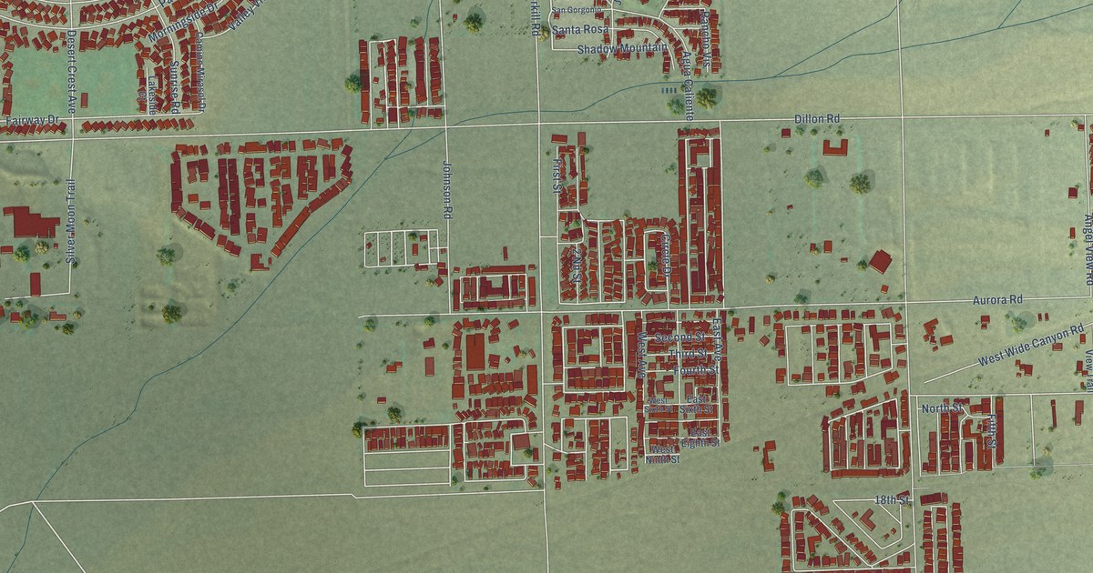 Map of Desert Edge, California in 2026
