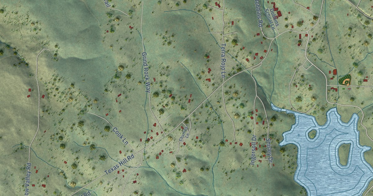 Map of Dobbins, California in 2026