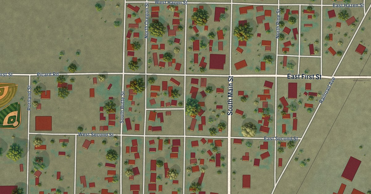 Map of Dorris, California in 2026
