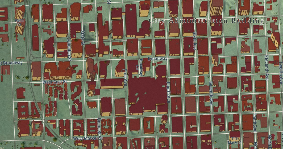 Map of Downtown San Diego, California in 2026
