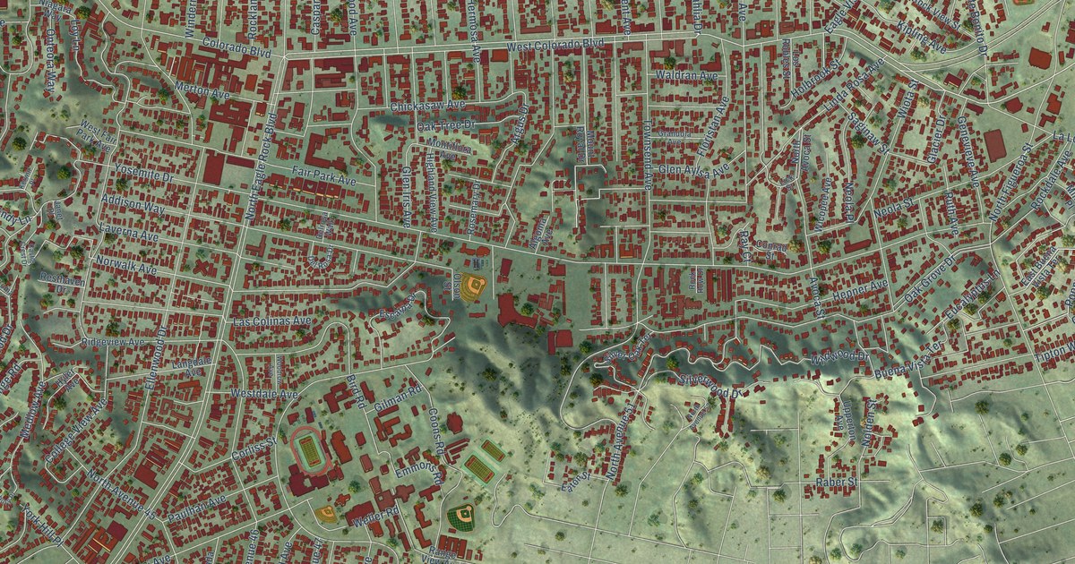 Map of Eagle Rock, California in 2026