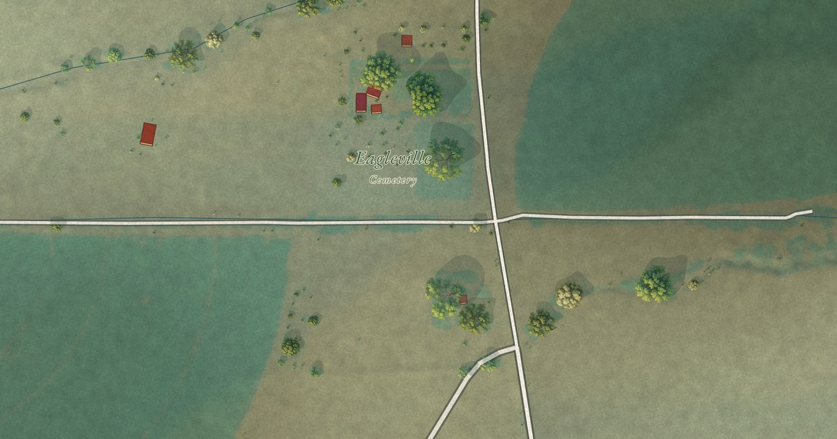 Map of Eagleville, California in 2026