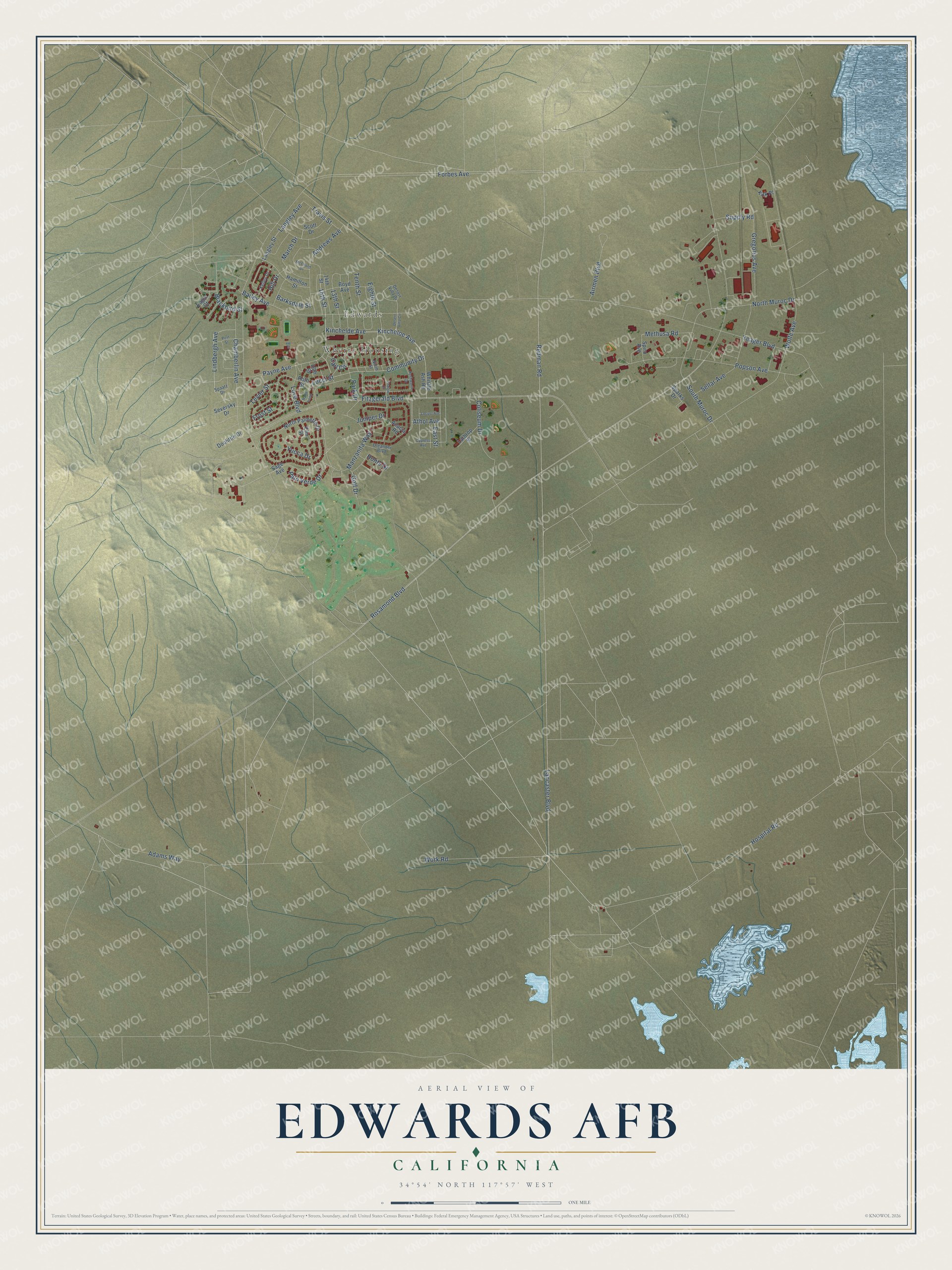Watermarked full-map preview of Edwards AFB, California