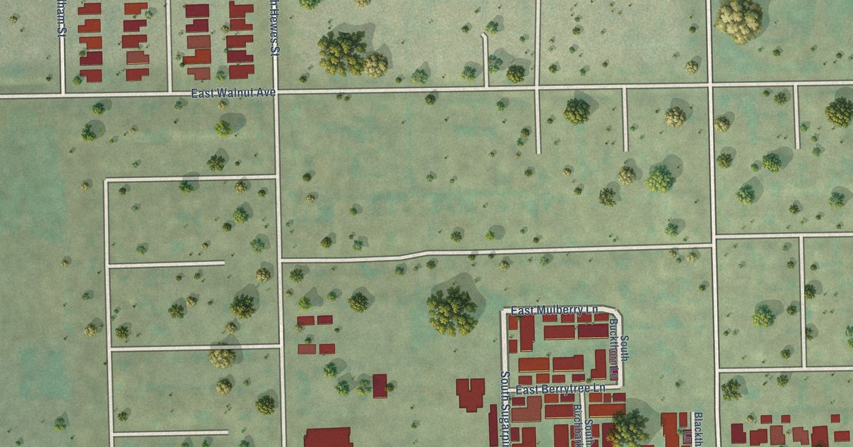 Map of El Modena, California in 2026