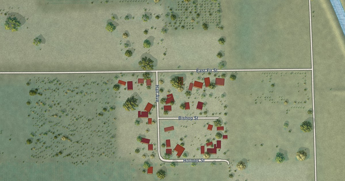 Map of El Rancho, California in 2026