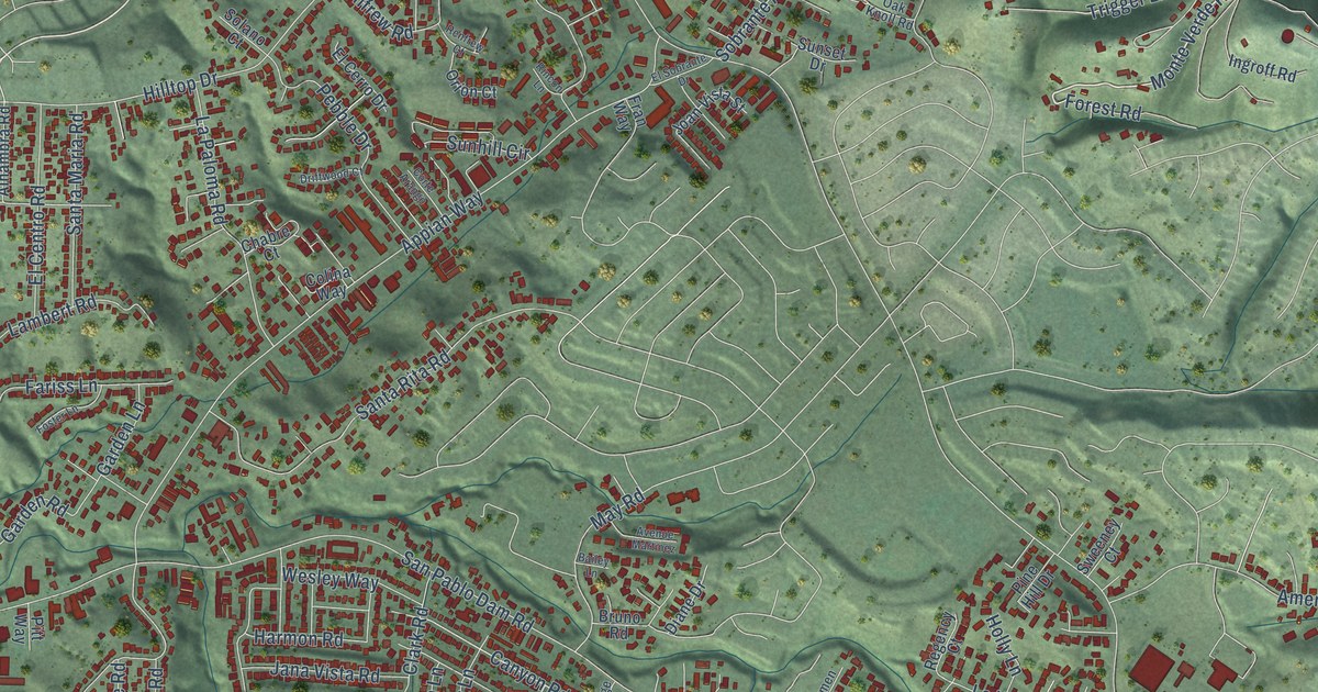 Map of El Sobrante, Contra Costa County, California in 2026