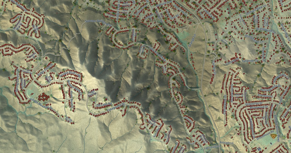 Map of El Sobrante, Riverside County, California in 2026