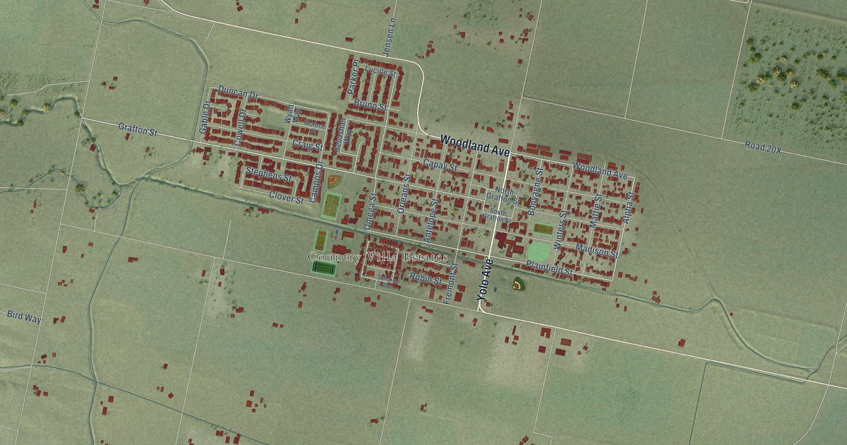 Map of Esparto, California in 2026
