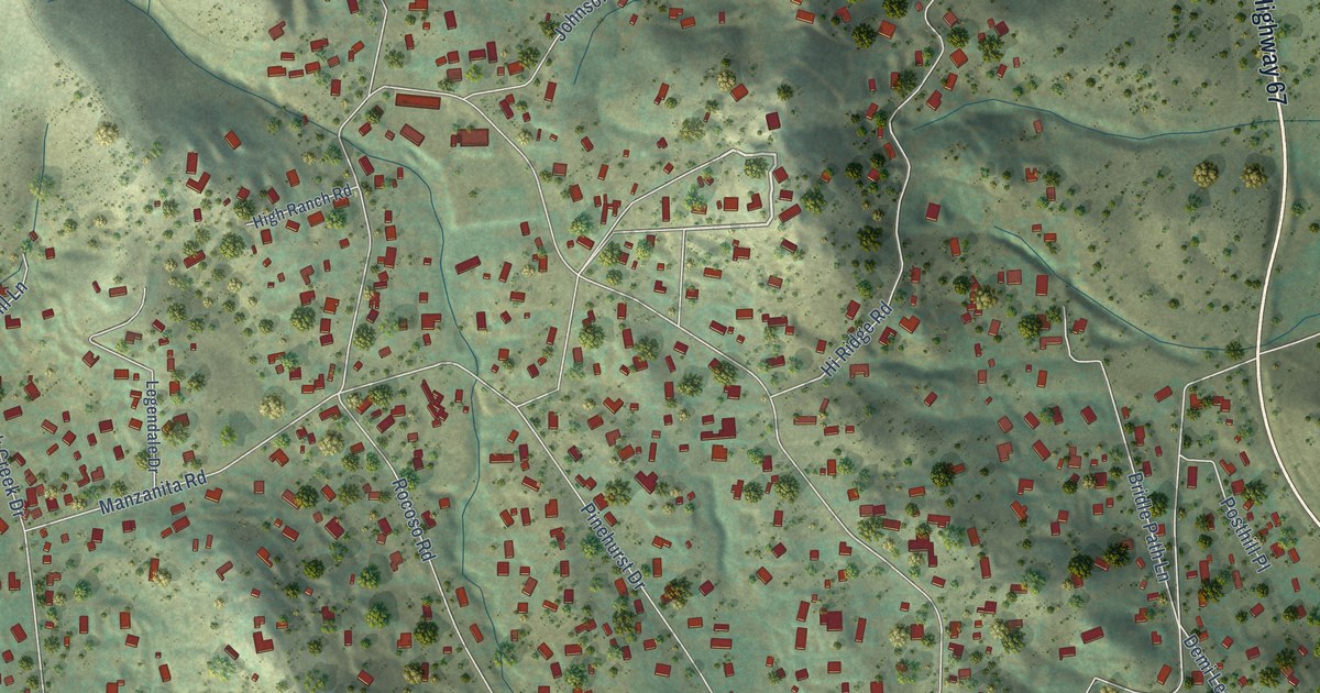 Map of Eucalyptus Hills, California in 2026